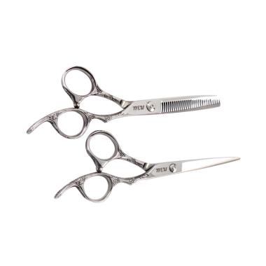 Koryu Nikko NEU 700 Paket Gunting Batik Perlengkapan Salon - Silver