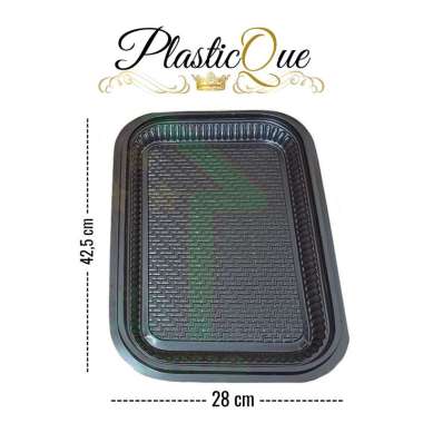 MIKA NAMPAN SIZE L BESAR JUMBO PLASTIK LARGE TRAY ALAS TUTUP WADAH GEPENG ISI 10 PCS SET TEMPAT SUSU