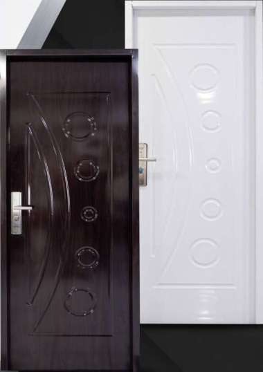 Pintu Baja Fortress JBS Urban Motif Kayu Minimalis Modern Kamar Utama