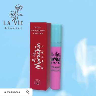Moreskin Lip Gloss - Lip Gloss Pink Alami - Lip Gloss Natural - Pelembab Bibir - lip gloss base term