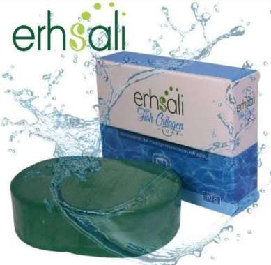 Sabun Erhsali Nasa - Erhsali Fish Collagen - pembersih muka berminyak dan berjerawat pria - pembersi