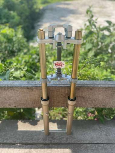 SHOCK DEPAN NINJA AS GOLD PNP HONDA CB GL MEGAPRO TIGER SET RAISER