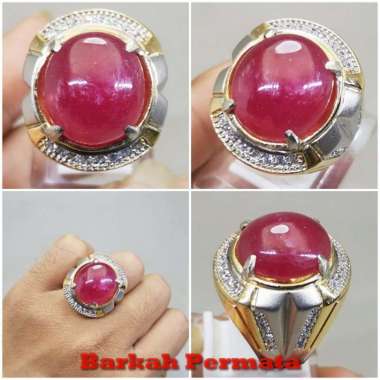 Batu Permata Ruby Merah Delima Asli Merah
