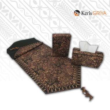 Batik Keris Loper Tempat Tissue Box Set Cap Lasem Remek