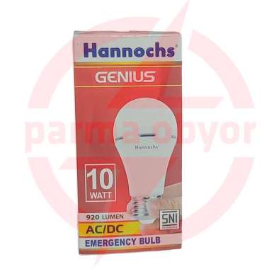 Lampu LED Emergency Bulb - Hannochs GENIUS AC/DC 10 Watt