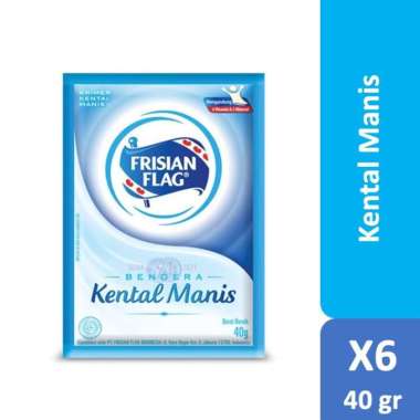 Promo Harga Frisian Flag Susu Kental Manis Putih per 6 sachet 40 gr - Blibli