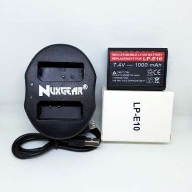 Charger Baterai Canon EOS 3000D 4000D 2000D 1500D 1300D 1200D LP-E10
