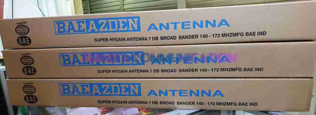 Bae Azden Antenna Antena Base Station Rig VHF Bonggol Loading Kecil