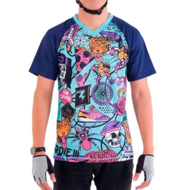 Jersey Sepeda Jersey Gowes Kaos Sepeda Pria 90S Pendek S