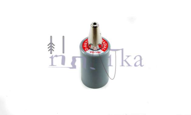 D Antenna PO-150 Antena Rig Mobil VHF HT Larsen Walkie Talkie Silver Chrome Putih Abu