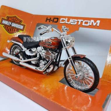 Diecast Motor Harley Davidson 2014 CVO Breakout Miniatur Moge Maisto
