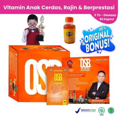 OSB Vitamin Anak OSB Vitamin Otak Anak Omar Smart Brain Osb Kapsul Vitamin Untuk Anak Cerdas