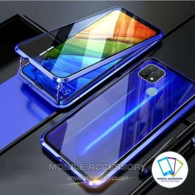 Hard Case Magnetic Realme C11 2021 Double Glass 2 Sisi Depan Belakang Hardcase Kaca Casing Hp Murah 