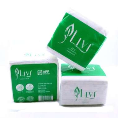 Tissue Kotak Meja LIVI Eco Multipurpose isi 150 lembar (2ply)