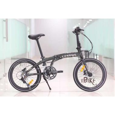 Sepeda Lipat Element ECosmo Z8 2x8 Speed 20 Shimano hidrolic Frame Alloy hitam