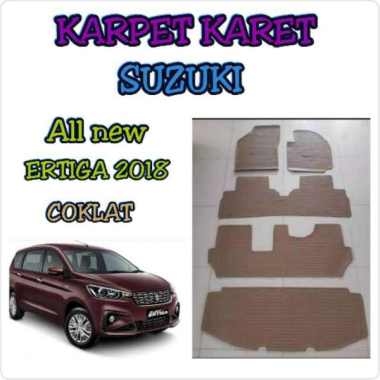 karpet karet alas lantai all new ertiga 2018-2020 warna coklat lengkap
