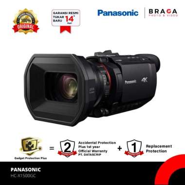 Braga Photo & Video - Panasonic HC-X1500GC / X1500 UHD 4K HDMI Professional Camcorder Hitam