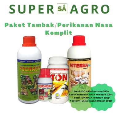 Pupuk Lele NASA KOMPLIT - POC - HORMONIK - VITERNA - TON