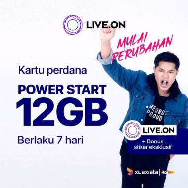 12 GB Kartu Perdana Live.On XL Power Start 12GB (7 hari)