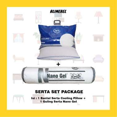 [PAKET] Bantal Serta Cooling Pillow + Guling Serta Nano Gel