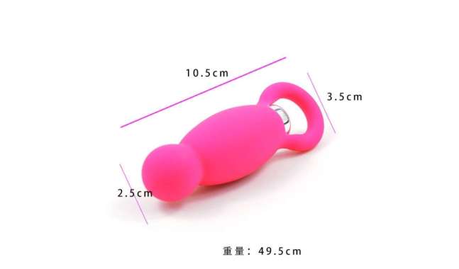D267 Anal butt dildo vibe vibrator silikon alat bantu seks pijat getar