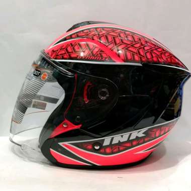 INK Dynamic #02 Helm Half Face - Red Fluo M Red Fluo