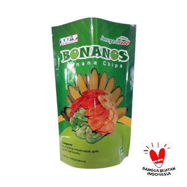 BONANOS Keripik Pisang Rasa Keju Coklat Susu Makanan Kering