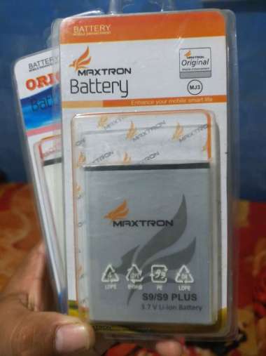 Battery Maxtron S9 - S9 plus - Baterai maxtron S9