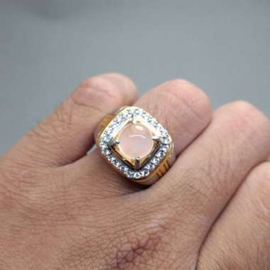 batu Cincin Biduri Bulan Mata Kucing Cat eye moonstone Asli