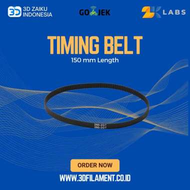 ZKLabs Closed Loop Timing Belt GT2 6mm Wide 150 mm Long