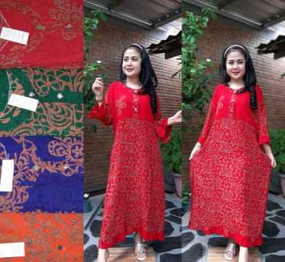 LONGDRESS MAURA CAP SEMPROTAN DASTER CAP KEKINIAN VIRAL DASTER BATIK MURAH DRESS HOME WEAR Semua Uku