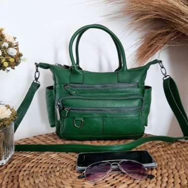 tas selempang papirut kulit jeruk wanita terbaru asli garut warna merah Hijau