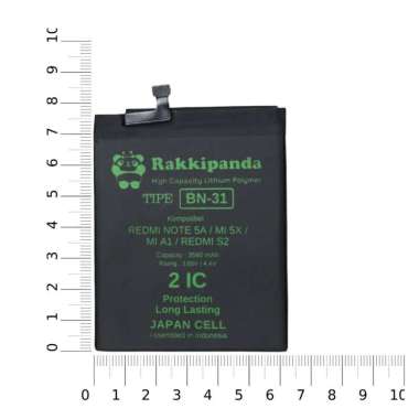 RakkiPanda - Baterai BN31 Redmi Note 5A / Mi 5X / Redmi Note 5A Pro / Mi A1 / Redmi S2