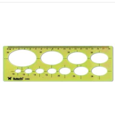 Butterfly BT-2060 Mal Elips Penggaris Oval