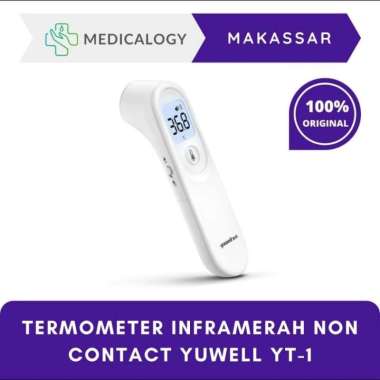 Yuwell YT-1 Thermometer Infrared Non Kontak 32-43°C ±0.2°C, Layar Backlight, Baterai AAA