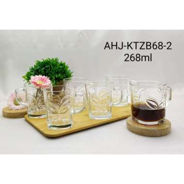 Gelas 268ML 6Pcs AHJ-KTZB68-2