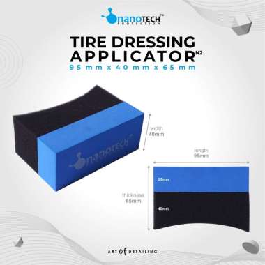 TIRE DRESSING APPLICATOR PAD - APLIKATOR SEMIR BAN - NANOTECH PROTECTION - SPONGE APLIKATOR TIRE GEL