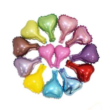 (1pc) Balon Foil Love 5”/10 cm Balon love Kecil balon buket balon hati kecil isian balon bobo pvc Biru muda