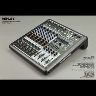 Mixer Audio Ashley ONYX 6 Profesional Analog Mixer