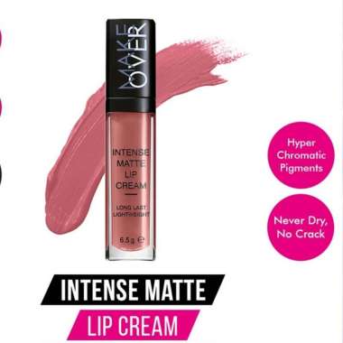 Make Over Intense Matte Lip Cream - Vanity - Lip Cream Transferproof - Lipstik Matte Murah Bagus - L