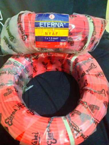 eterna kabel nyaf 1x2.5 serabut 1x2.5mm eterna 1x2,5 Merah