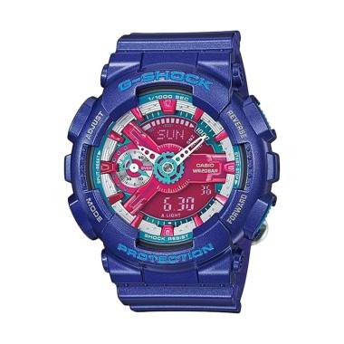 CASIO G-SHOCK Analog Digital Multifunction Jam Tangan Wanita[GMA-S110] Biru