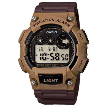 CASIO ORIGINAL - CASIO W-735H-5AV - JAM TANGAN PRIA JAM PRIA - RUBBER CASIO W-735H-5A W 735H 5A 735