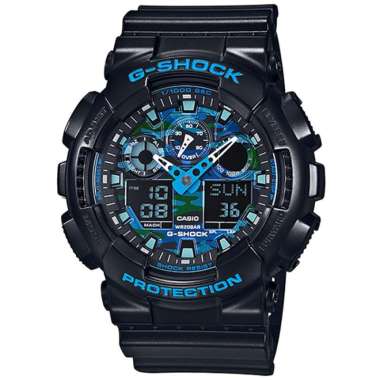 CASIO ORIGINAL - CASIO G-SHOCK GA-100CB-1ADR - JAM TANGAN PRIA JAM PRIA - RUBBER G SHOCK GSHOCK CASI