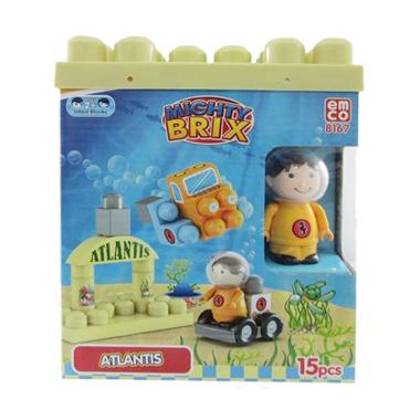 Emco Mighty Brix Mini Atlantis 8167 Mainan Bloks