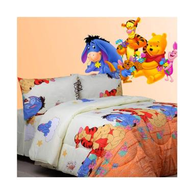 Sierra Pooh and Friends Bedcover dan Set Sprei - Orange