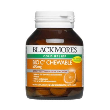 Blackmores Bio C Chewable Suplemen Kesehatan [500 mg/ 50 Tablets]