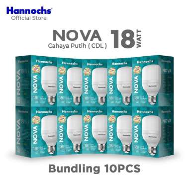 Hannochs LED NOVA 18W Cahaya Putih ( PAKET 10pcs )