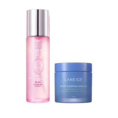 Laneige Best Selling Duo - Booster & Mask - Paket Perawatan Wajah Glowing - Essence dan Sleeping Mas