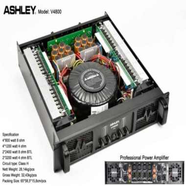 POWER AMPLIFIER ASHLEY V4800 ( 4 CHANNEL ) ORIGINAL